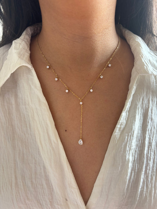 Adline Studded Charm Necklace