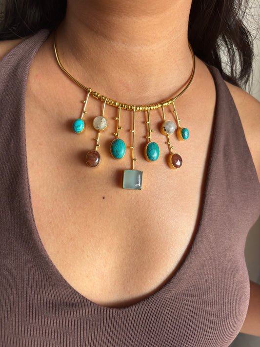 Helen Hasli Choker -Brass