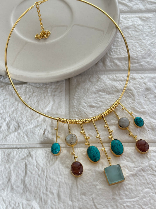 Helen Hasli Choker -Brass
