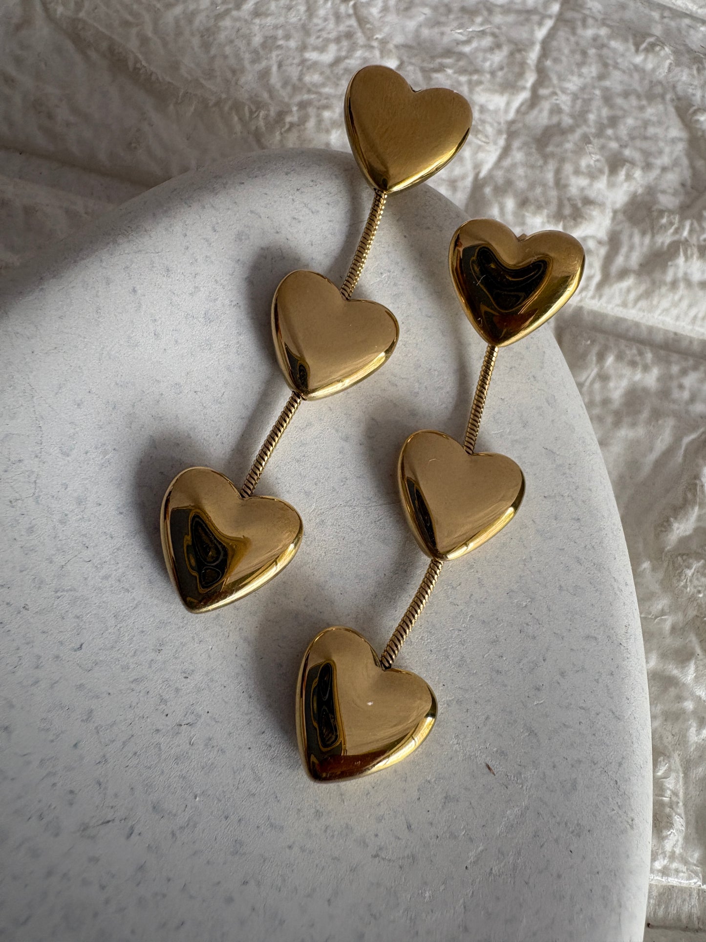 Chunky Heart Link Earring