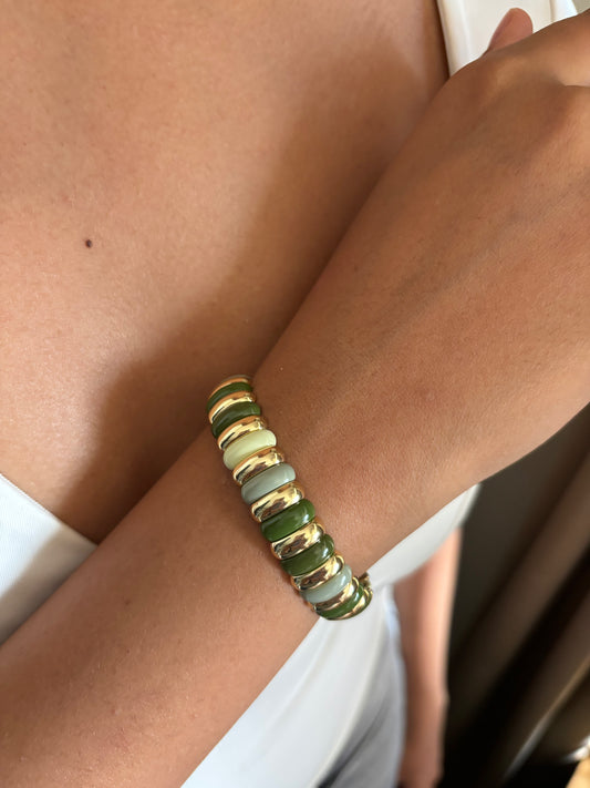 Olive Muse Stretchable Bracelet Stack