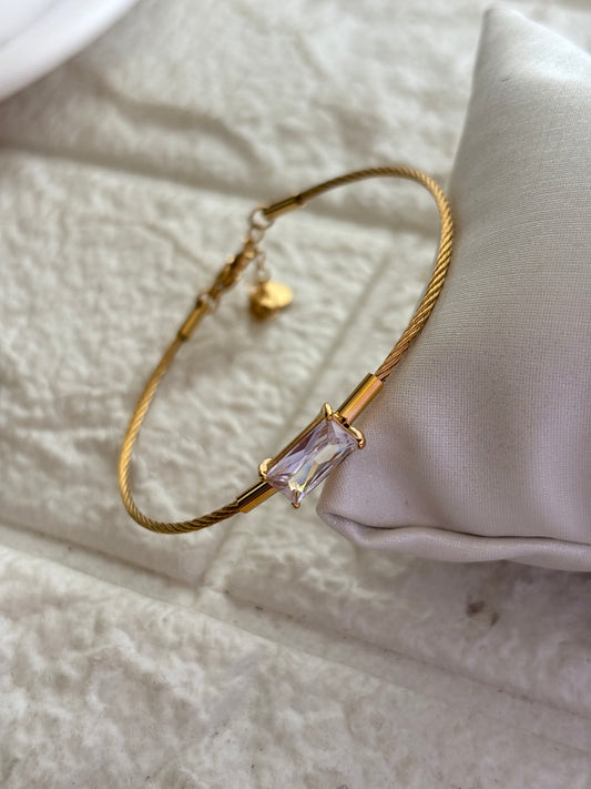 Emerald Solitaire Bracelet
