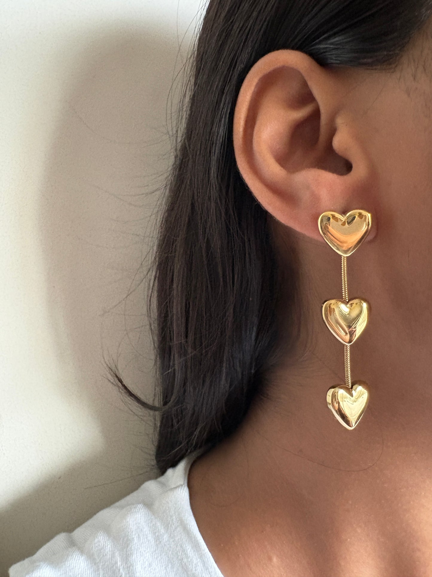 Chunky Heart Link Earring