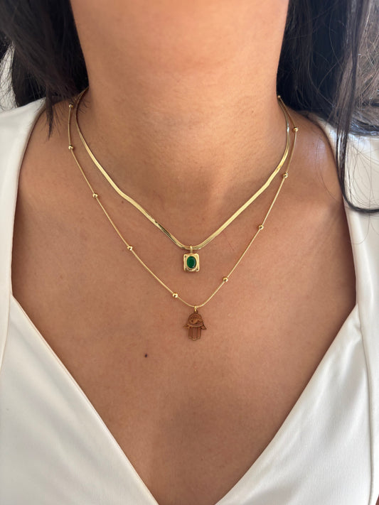 Hamza Layered Necklacee