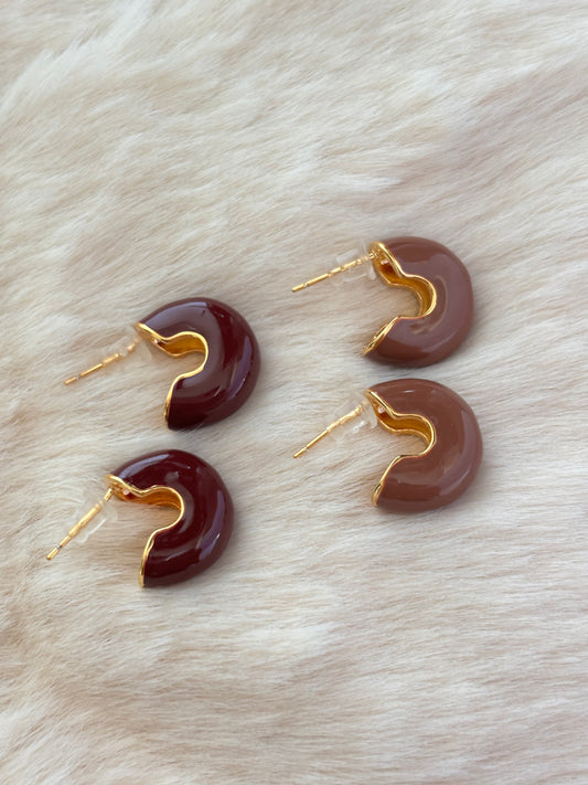 Camile Earrings-Brass