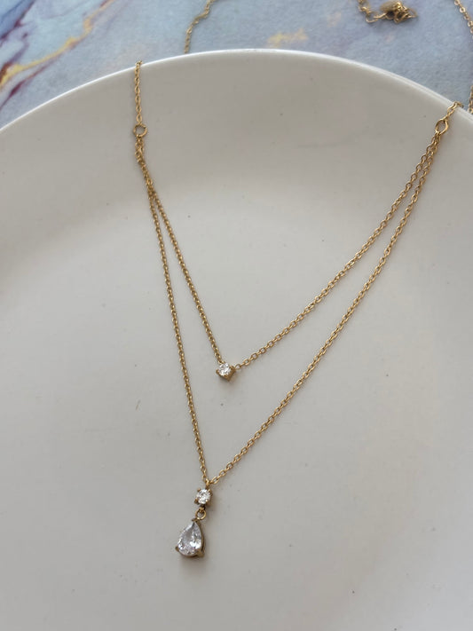 Pear Layered Necklace