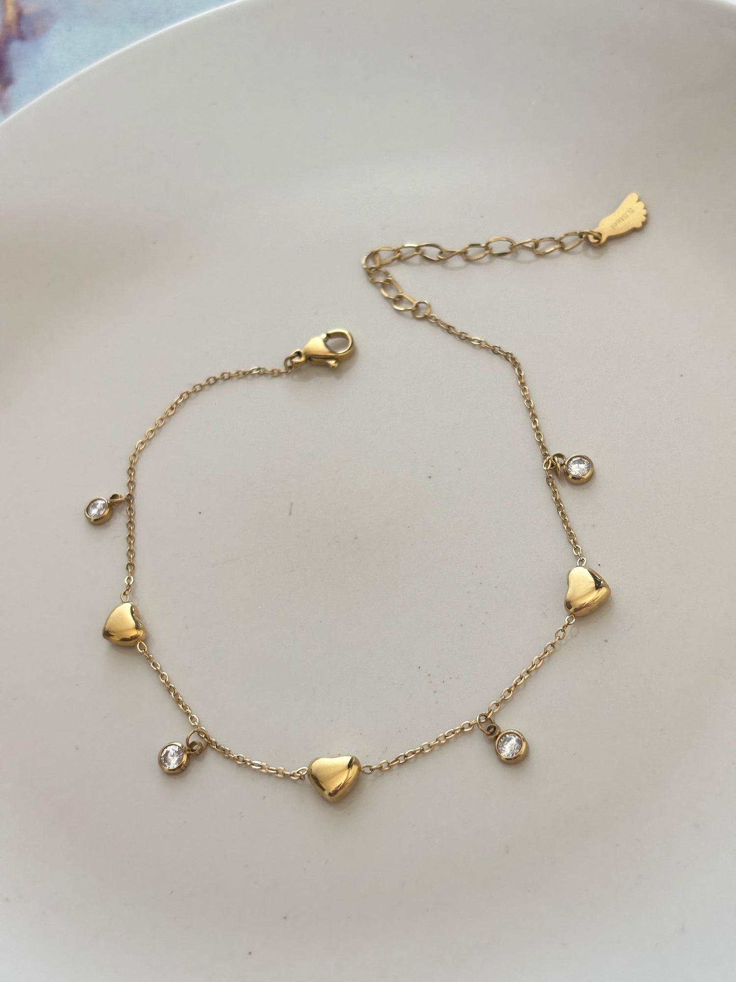 Heart Drop Anklet