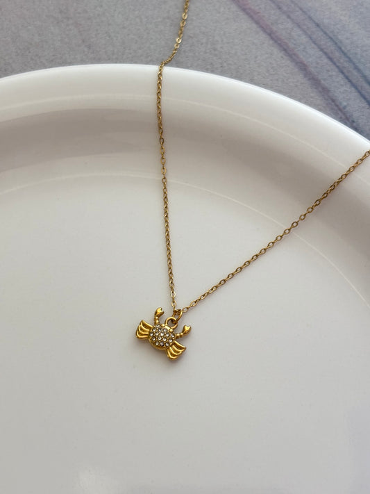 Dainty Crab Necklace