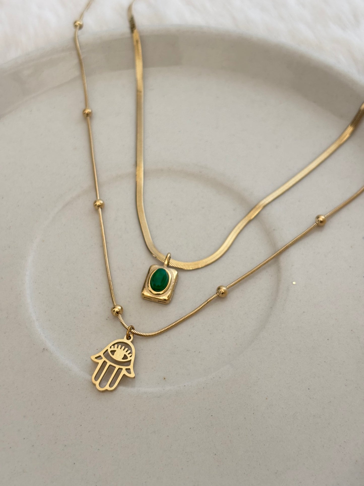 Hamza Layered Necklacee