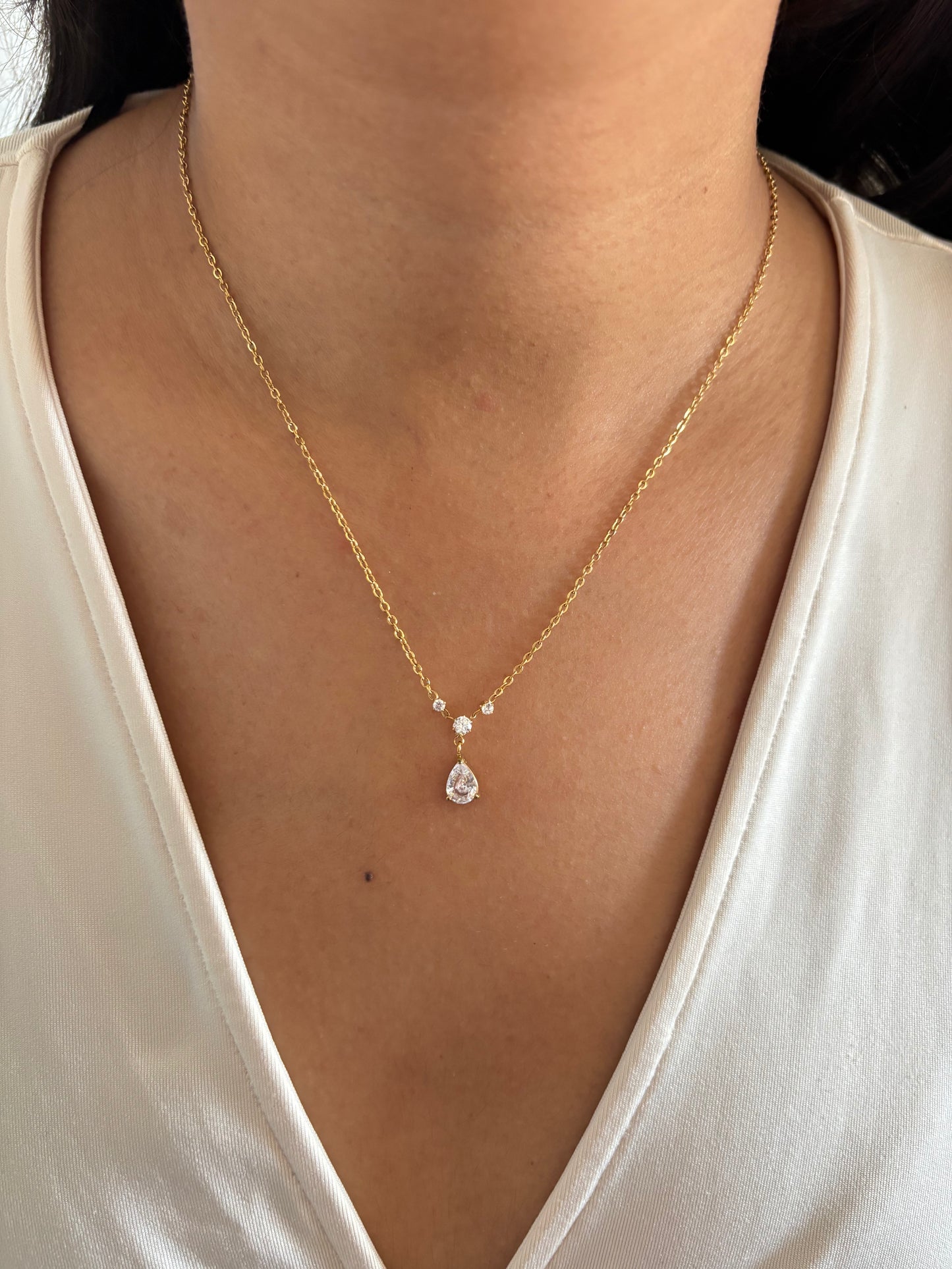 Kia Pear Drop Necklace
