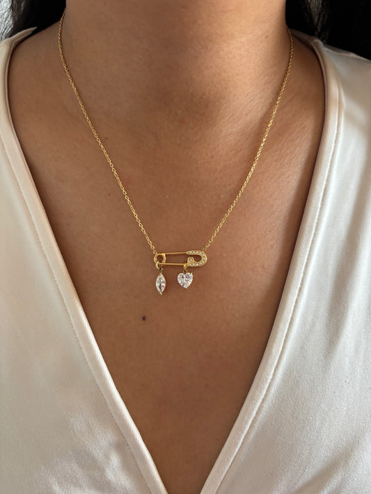 Cupid Pin Necklace