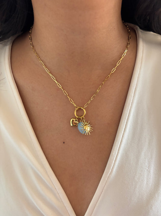 Sun-Bliss Charm Necklace