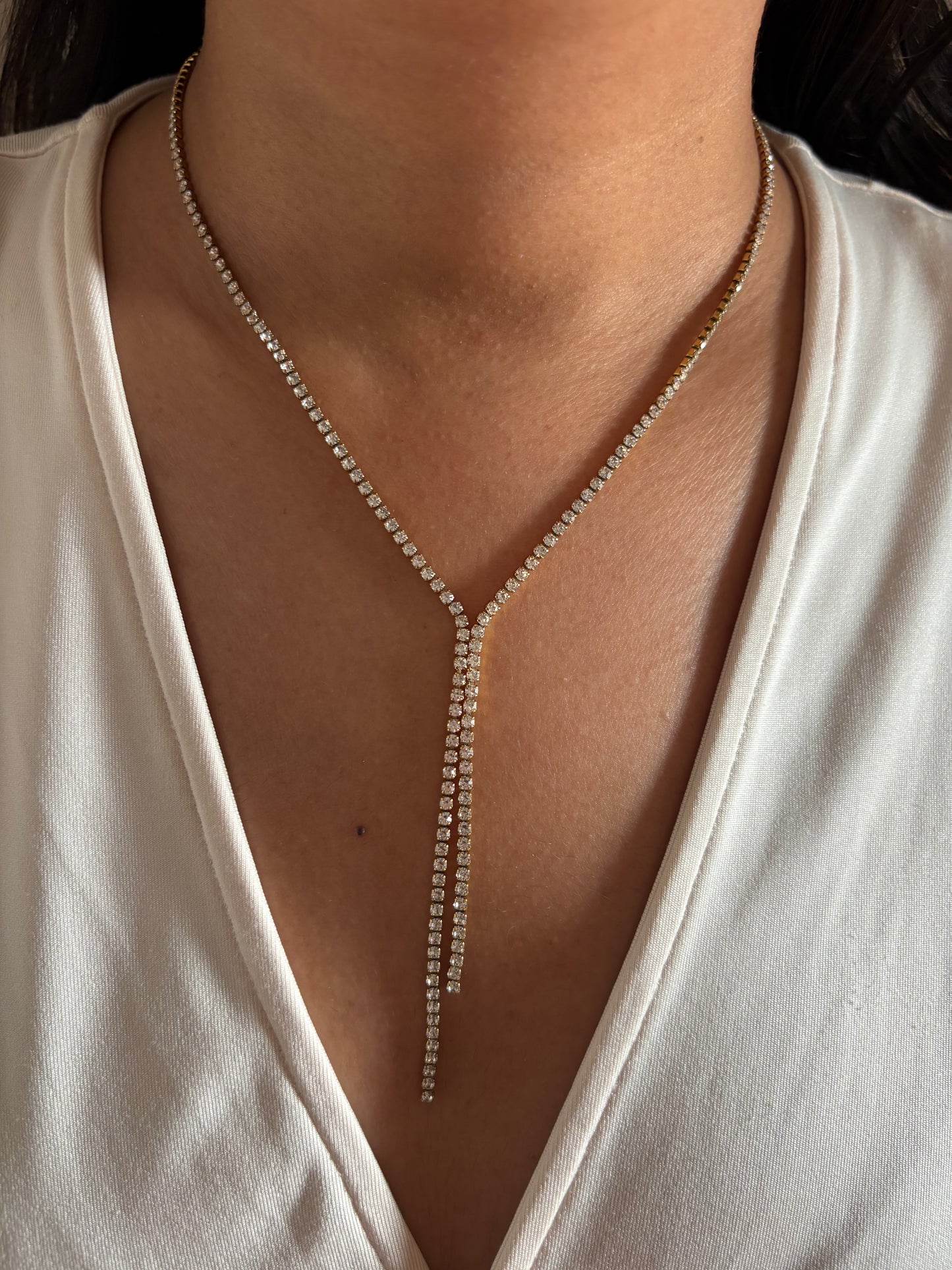 Sterling Y Necklace