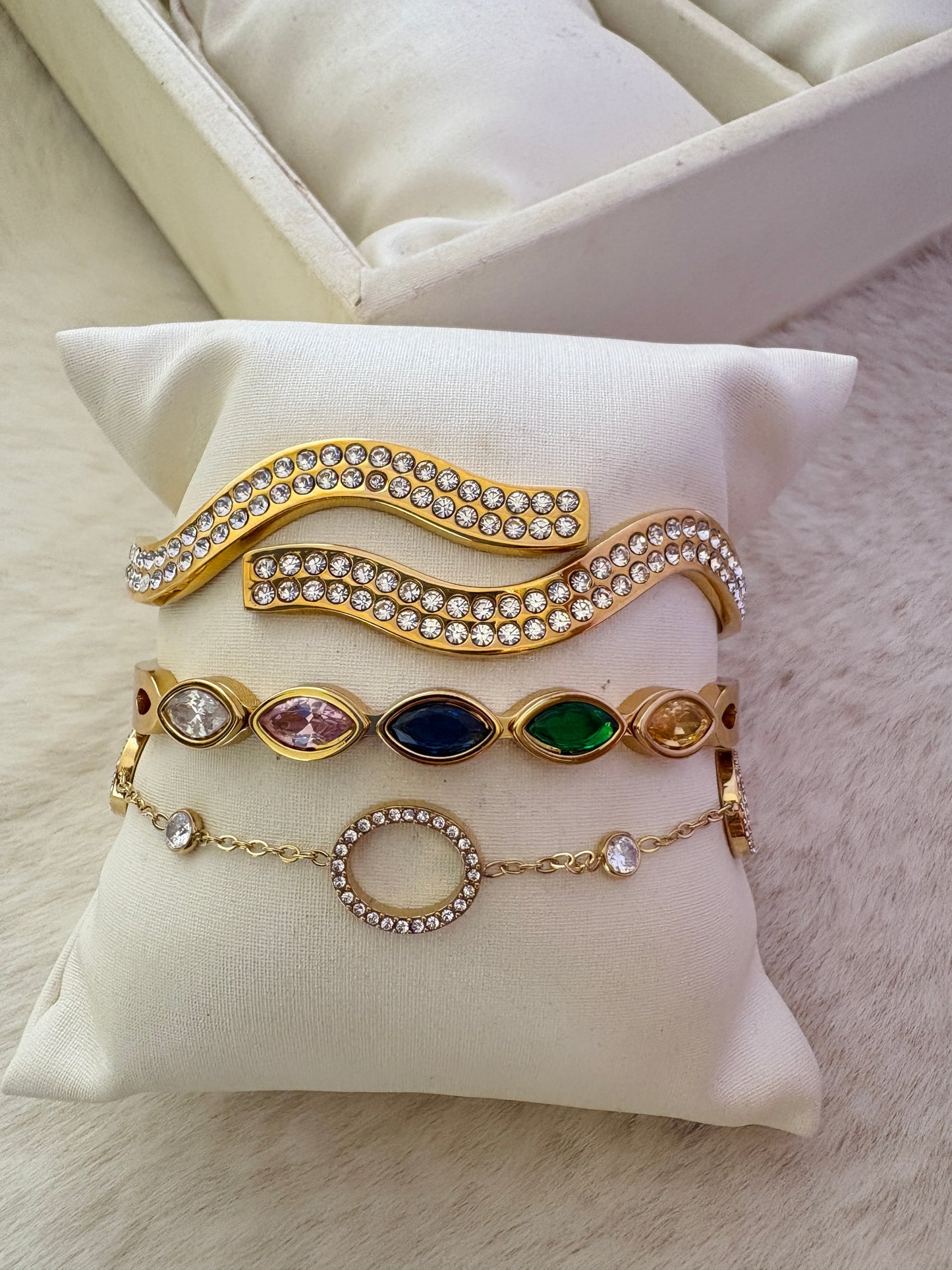 Blush And Bling Bracelet Stack