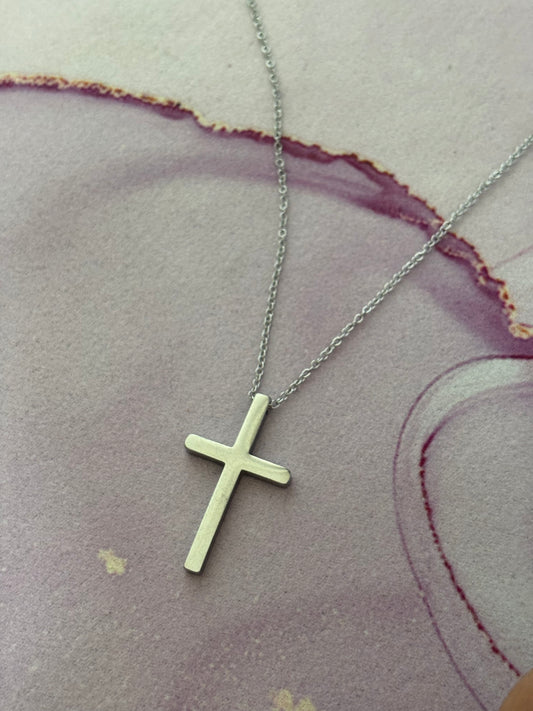 The Cross Necklace- Silver
