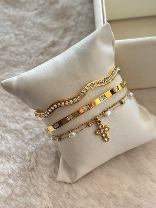 Saint Girl Bracelet Stack