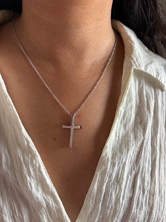 The Cross Necklace- Silver