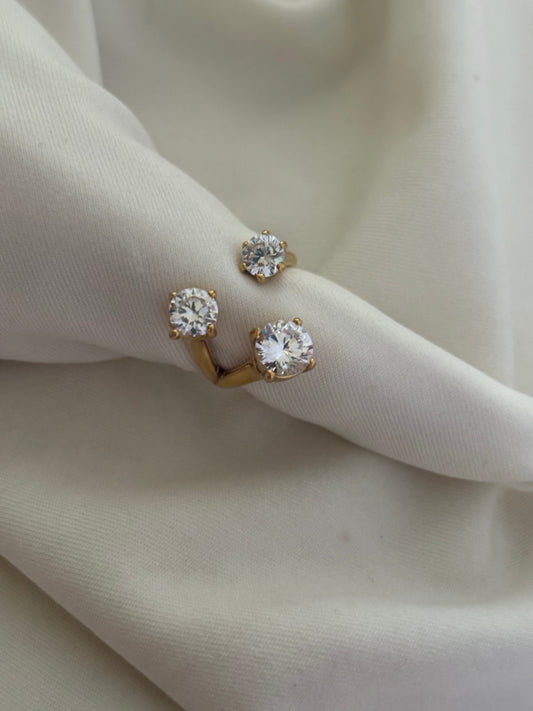 Statement Solitaire Adjustable Ring