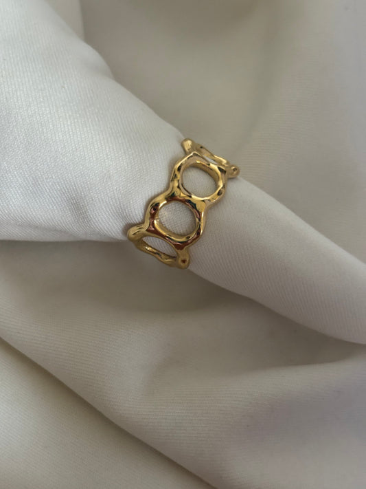 Honey Comb Adjustable Ring