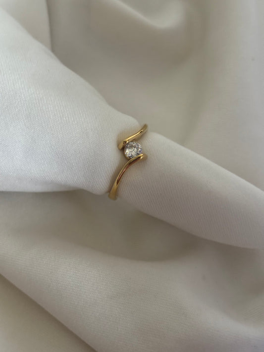 Classic Solitaire Ring- Free-size 6 to 7