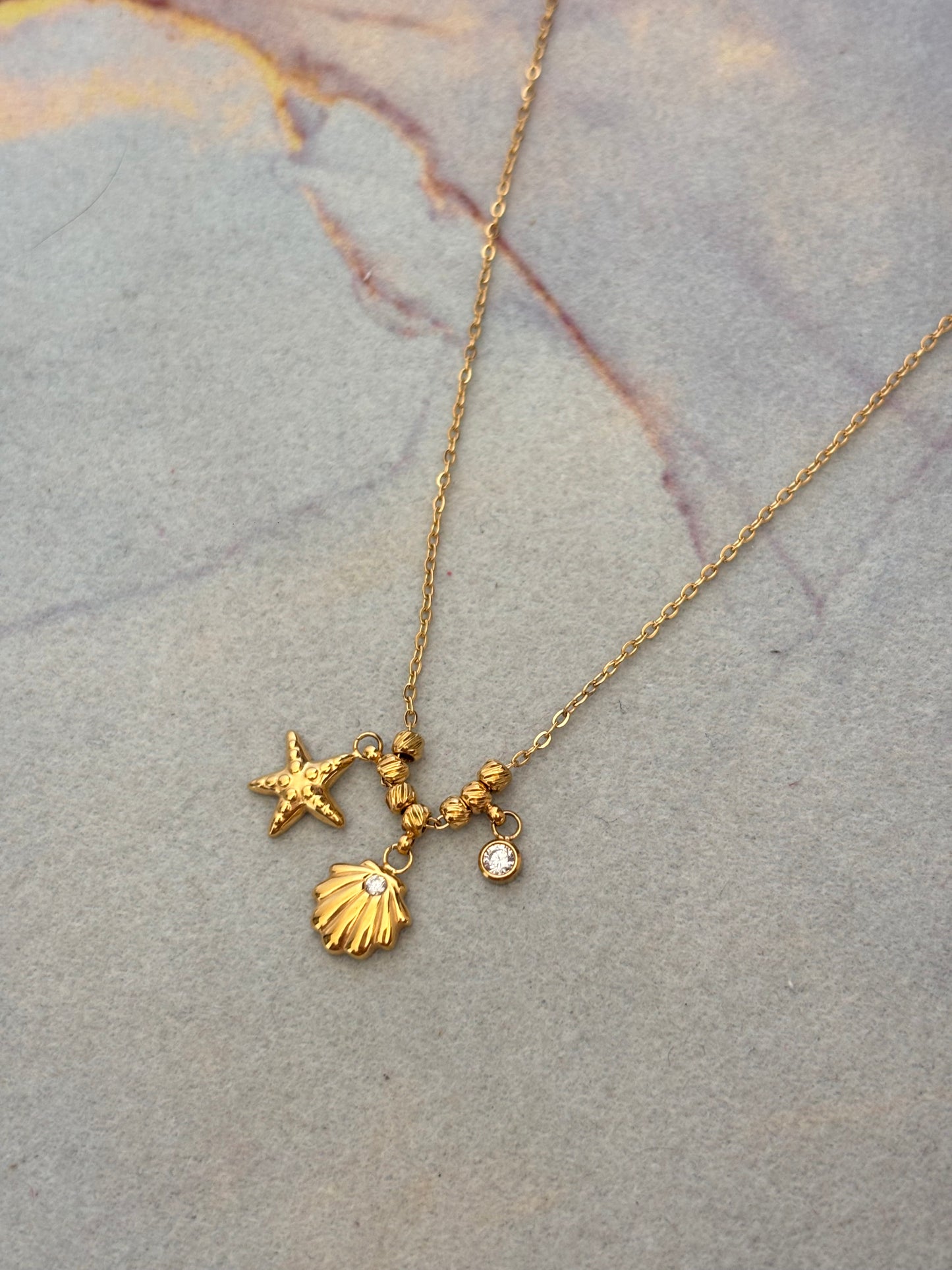 Dainty Starfish Charm Necklace