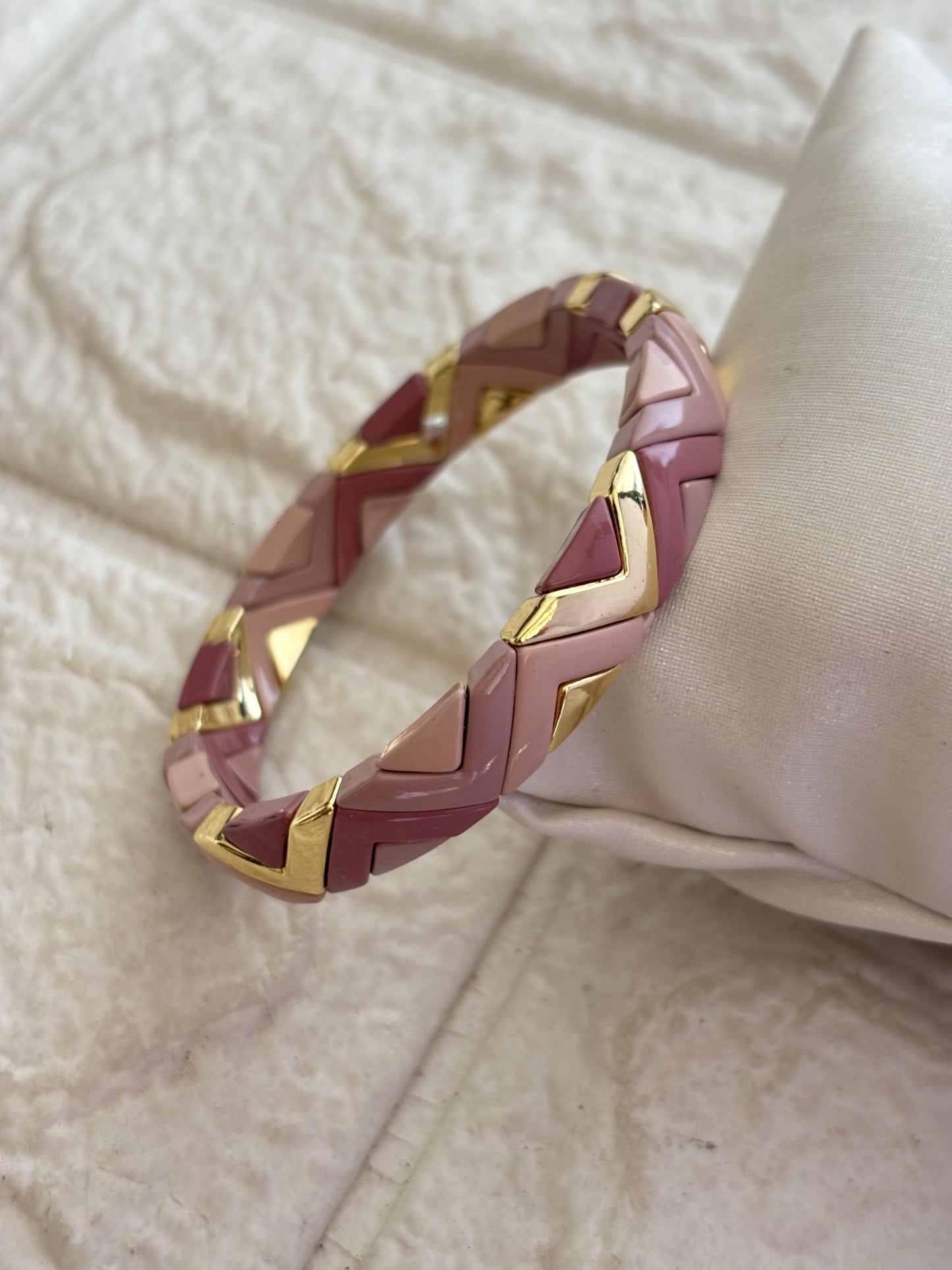 Mauve Maze Stretchable Bracelet