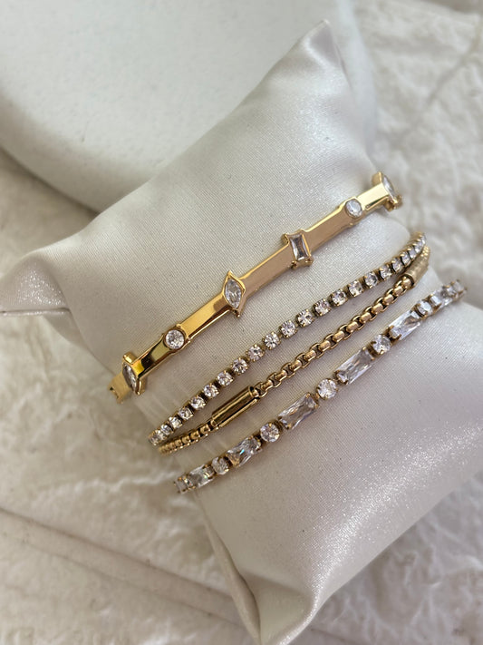 Sparkling Glam Bracelet Stack