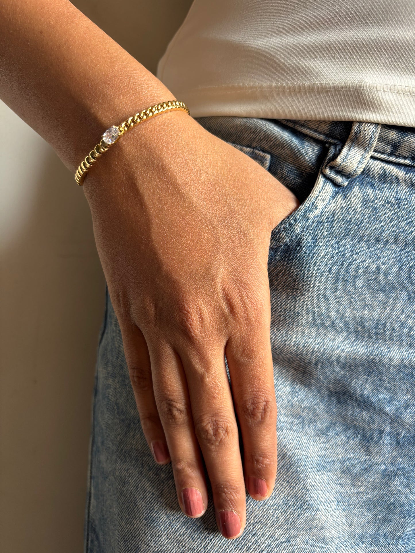 Cosette Studded Adjustable Cuff