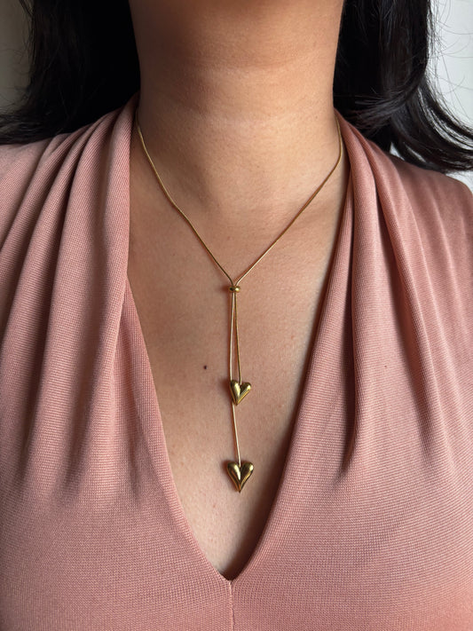 No String Sweep Heart Necklace