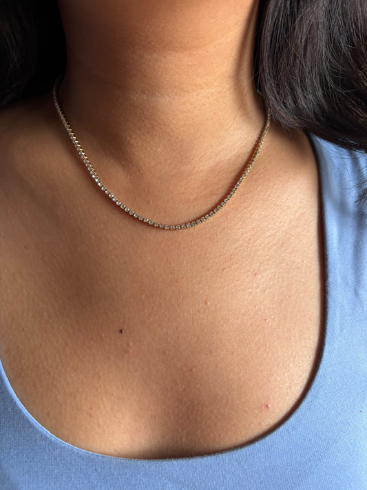 Sterling Tennis Necklace