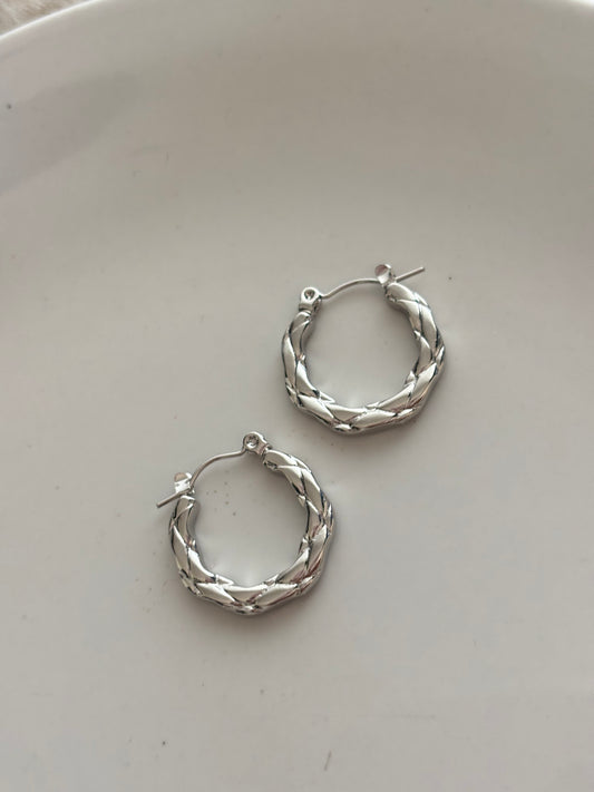 Silver Hoops Combo -1 Stainless Steel