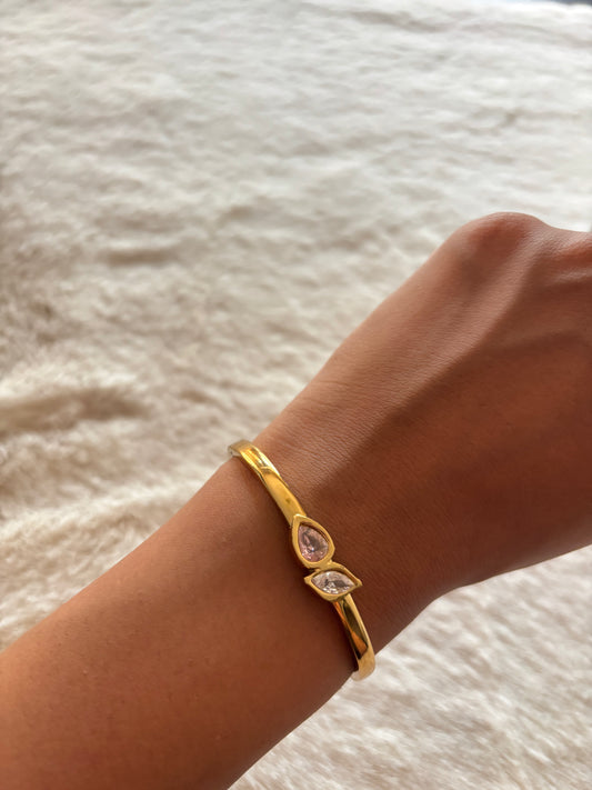 Blush Solitaire Bracelet Small Size