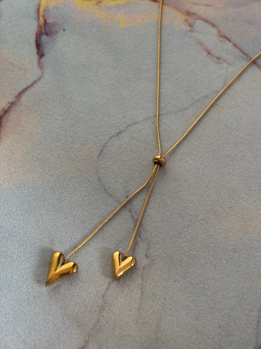 No String Sweep Heart Necklace