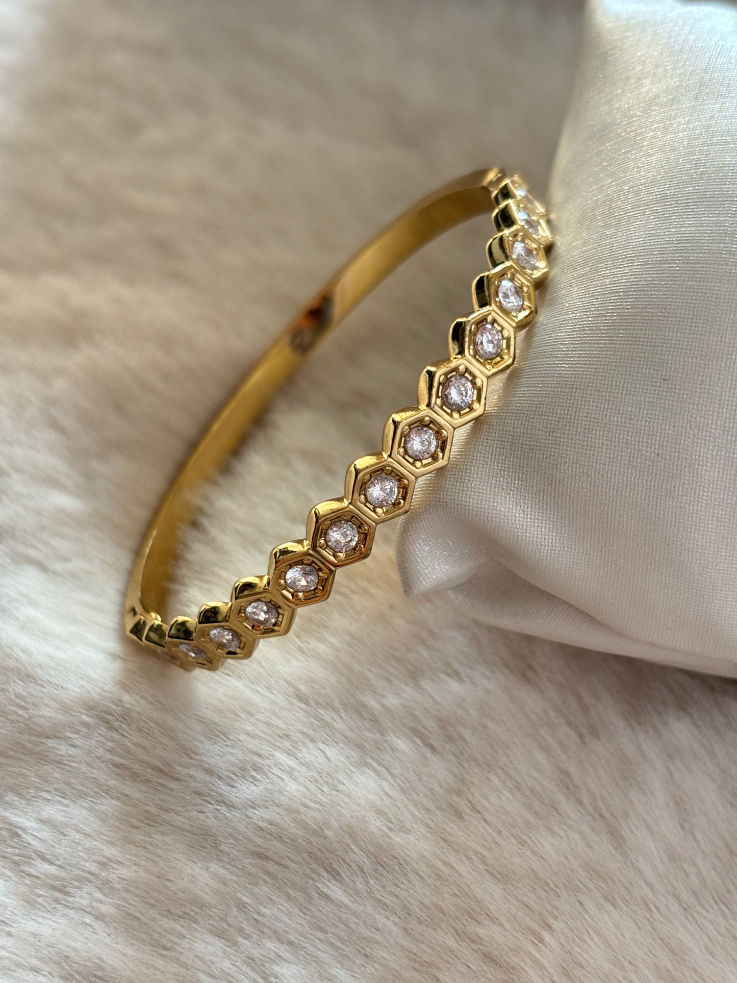Hexa Studded Bracelet Small Size