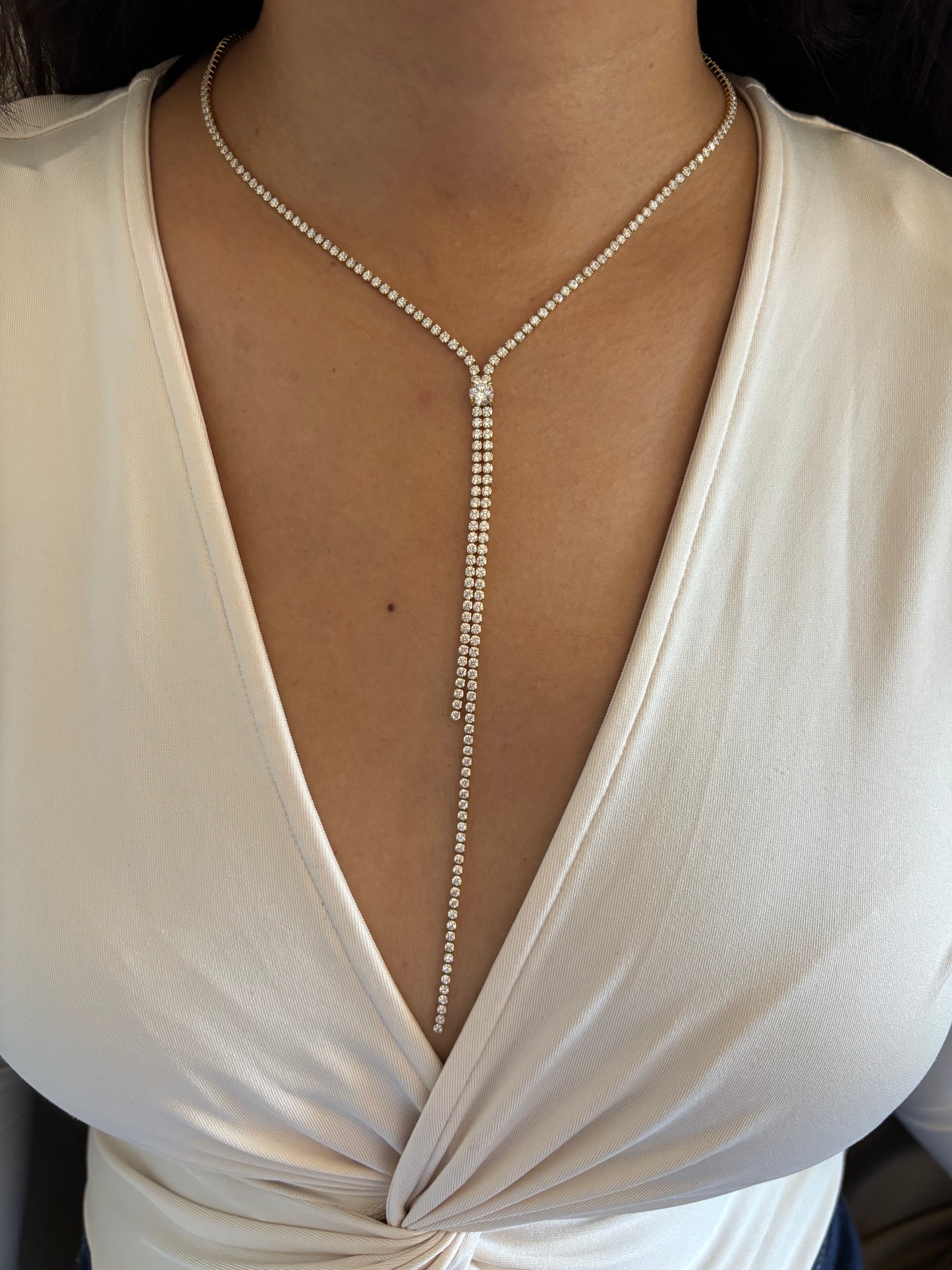 Tie Tennis Necklace
