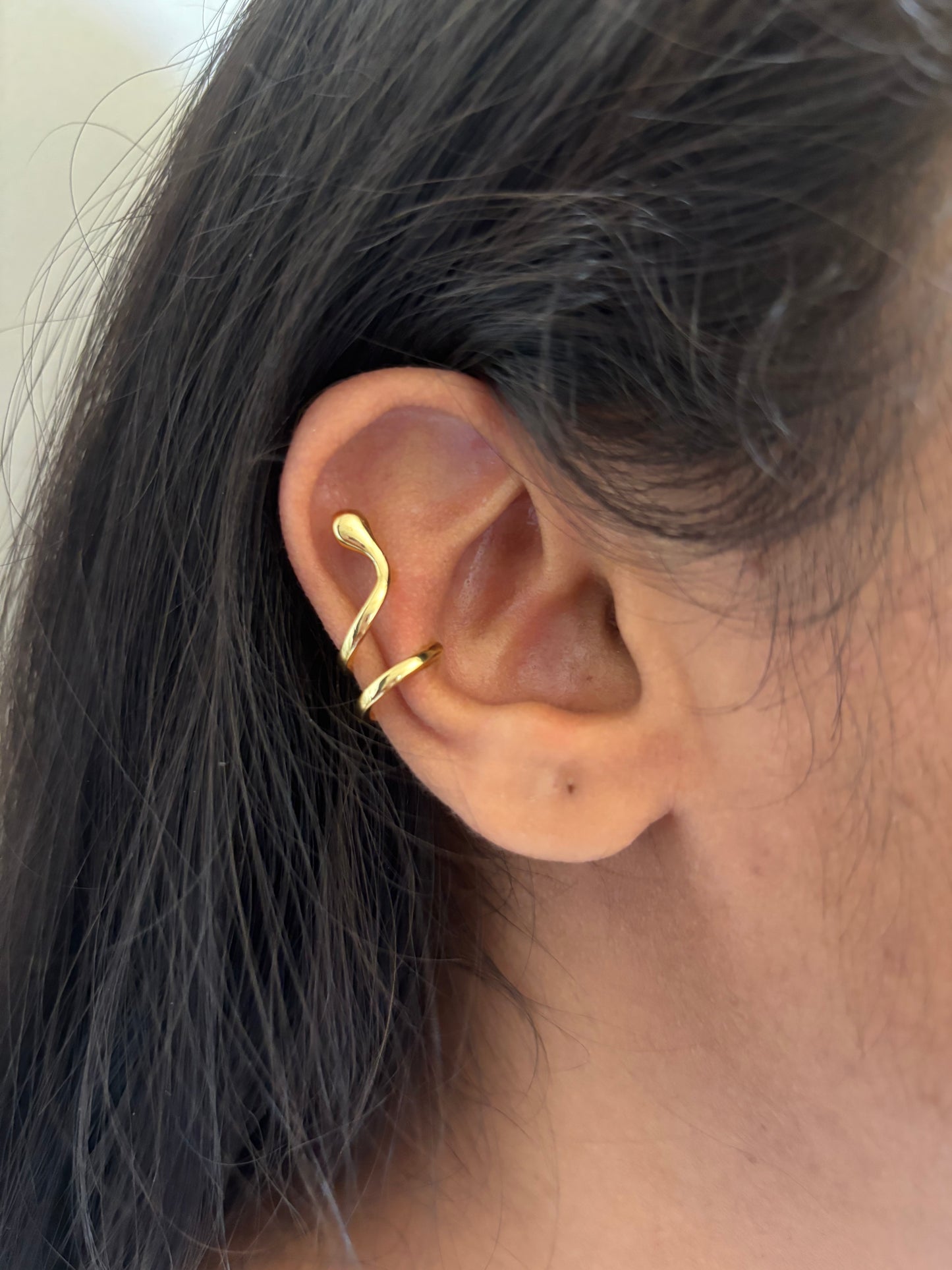 Snake Earcuff- Brass