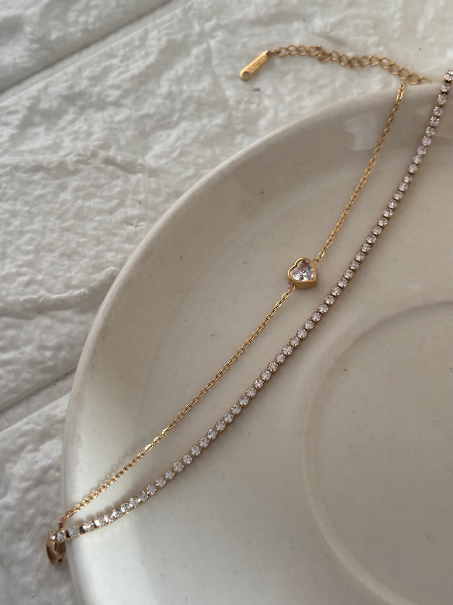 Tennis Heart Bracelet