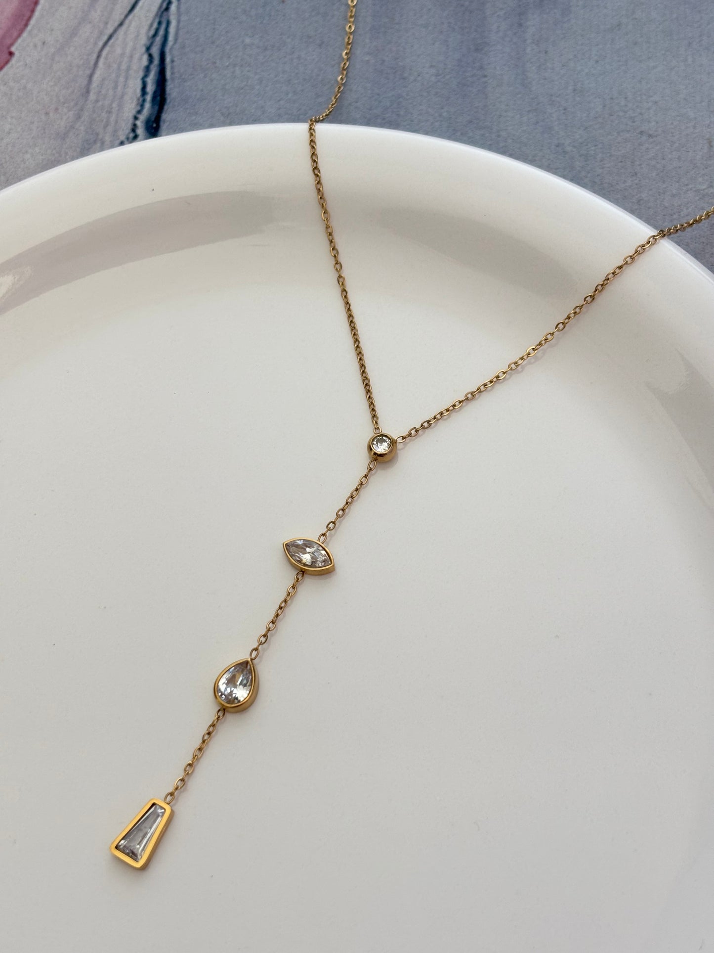 Dazzle Y Necklace