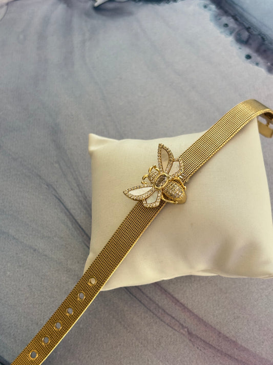 Bee Studded Watch Strap