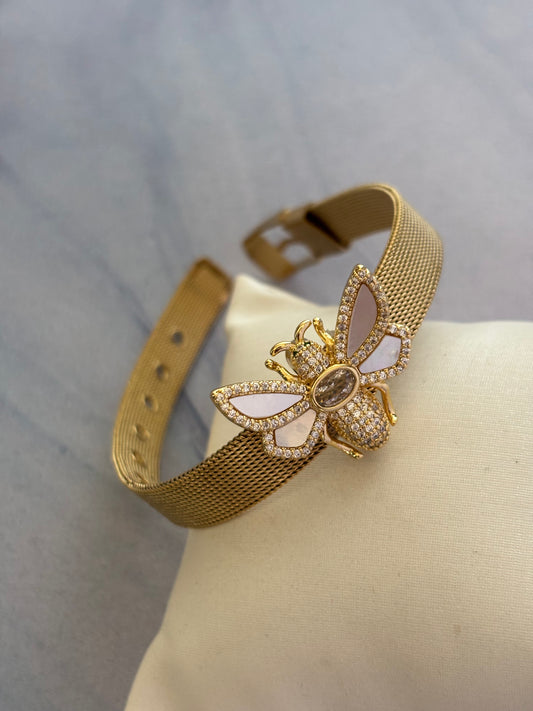 Bee Studded Watch Strap