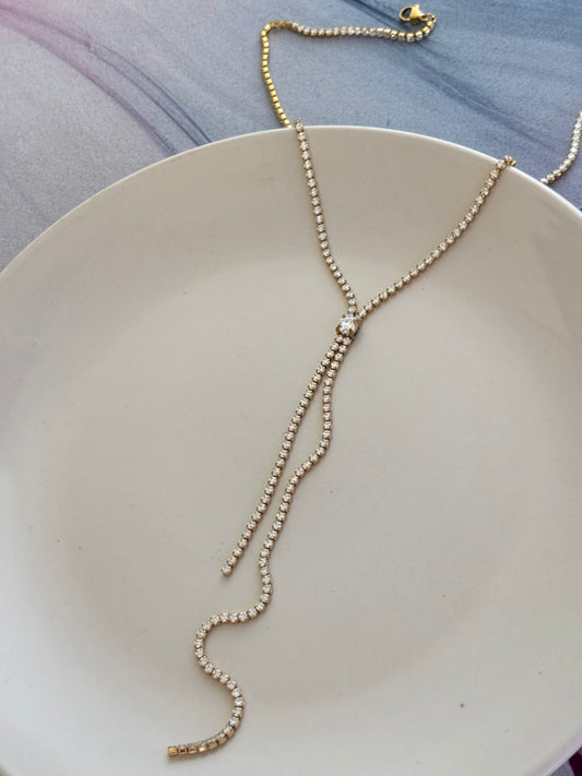 Tie Tennis Necklace
