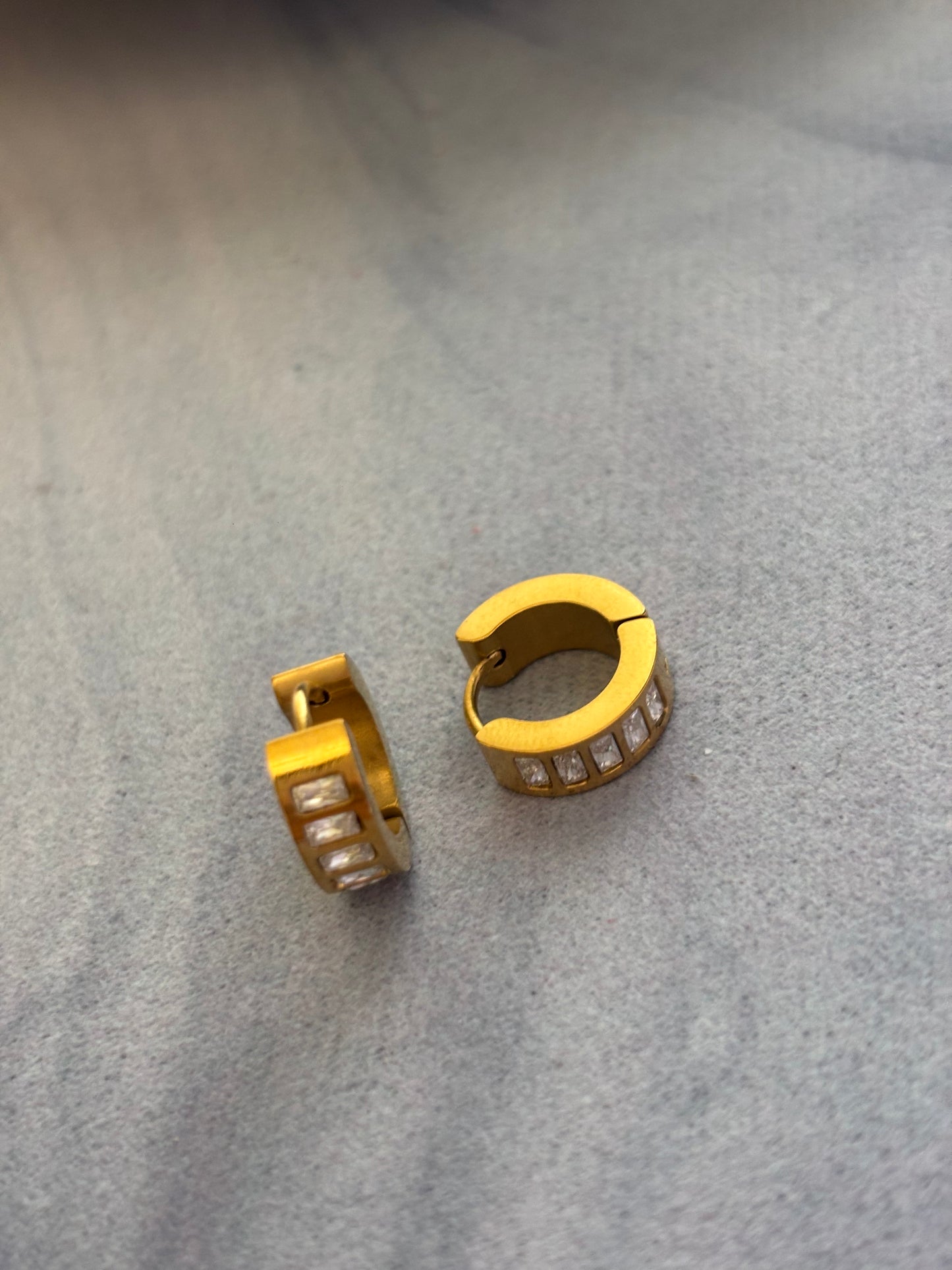 Mini Studded Hoops