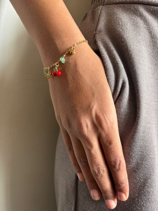 Cherry Charm Bracelet