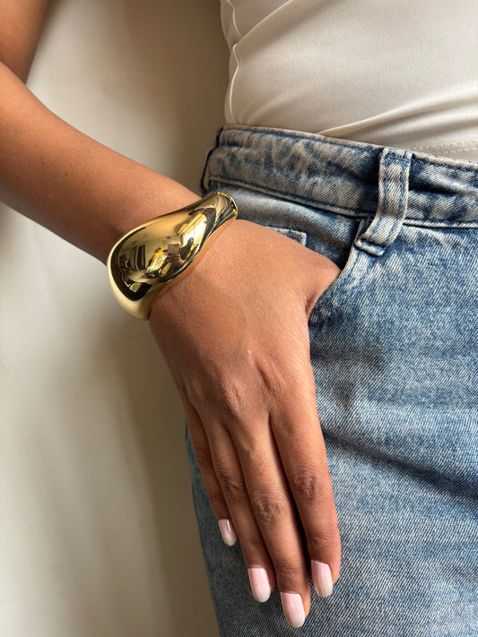 Reversible Brass Bracelet