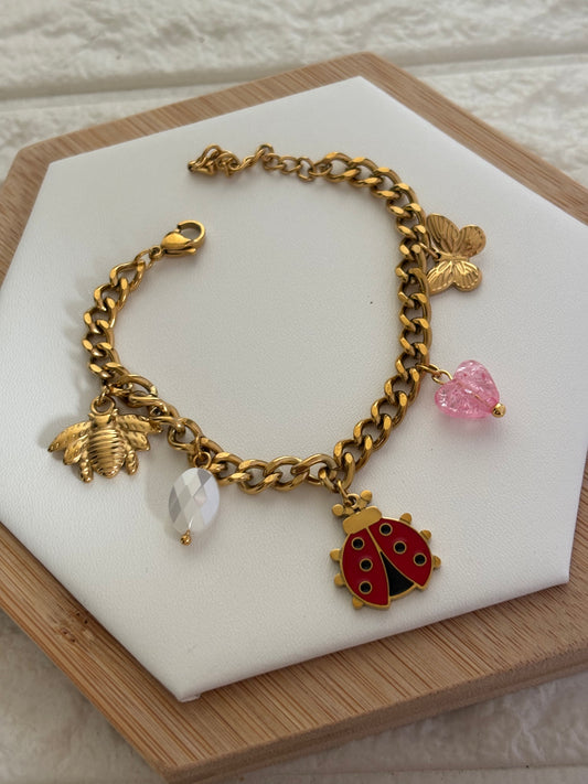 Bugs charm Bracelet