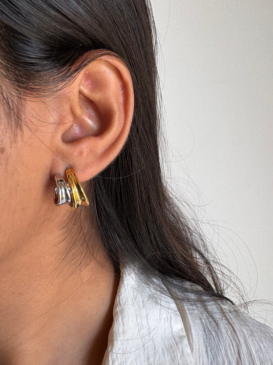 Jennet Dual Tone Earring