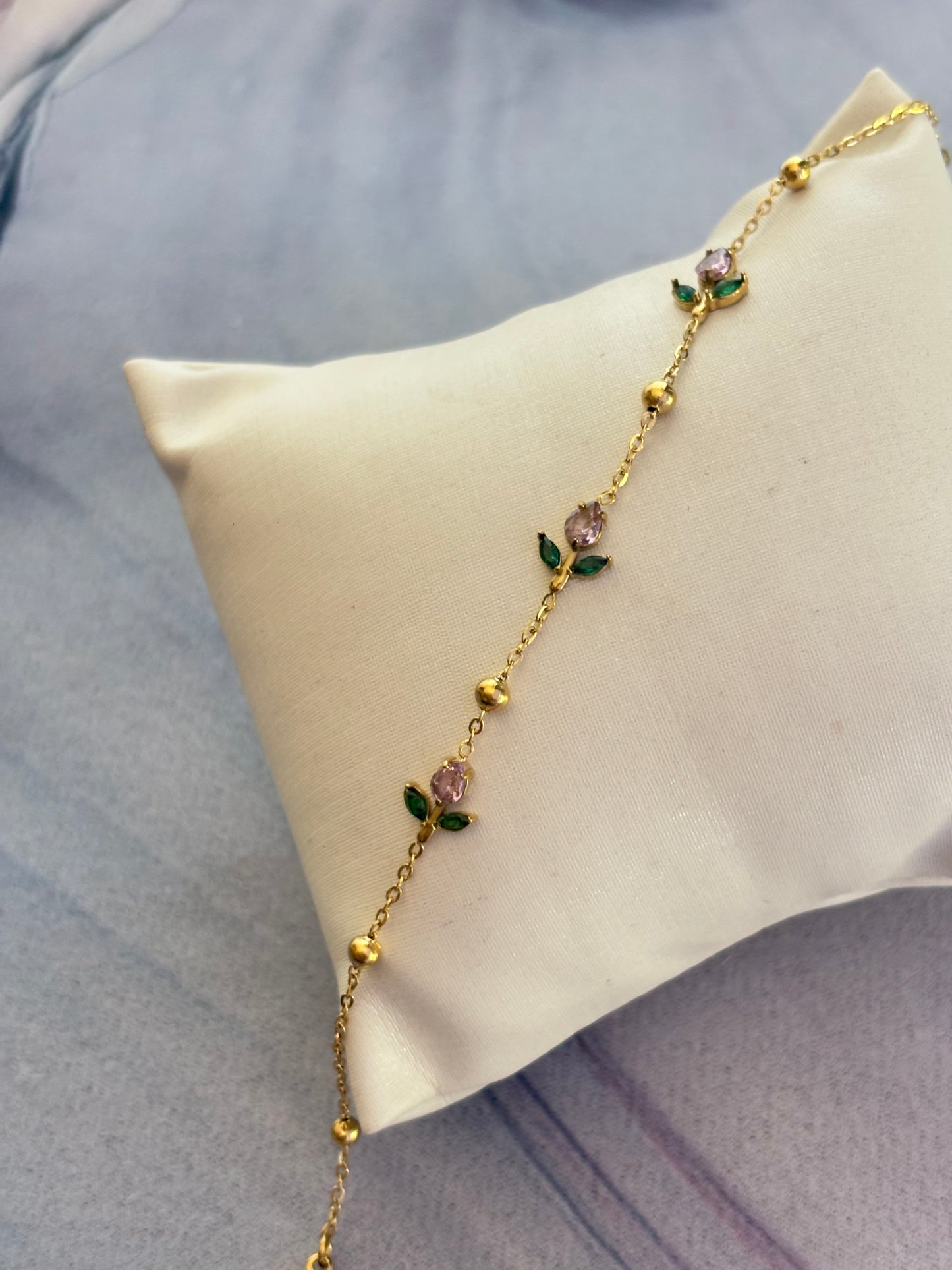 Pink Tulip Bracelet