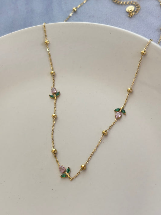 Tulip Pink Necklace