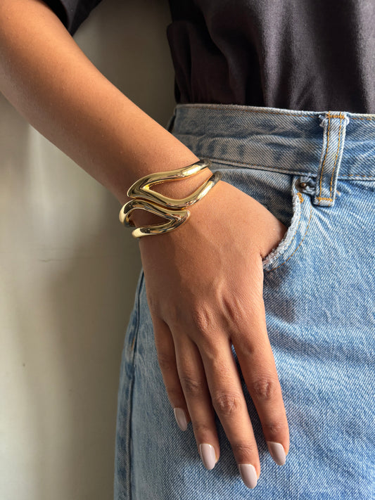 Java Cut-out Bracelet-Brass