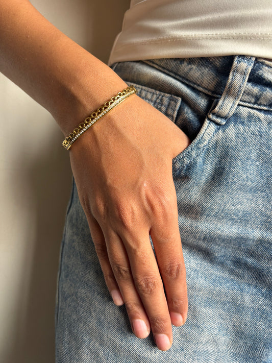 Cuban Studded Bracelet